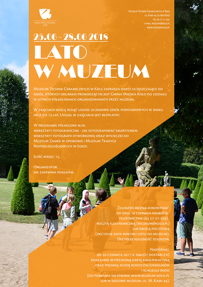 Lato w Muzeum plakat